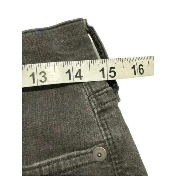 Madewell Size 28 (US Size 6) 9" High-Rise Skinny Jeans Destructed-Hem in Black - Picture 5 of 7